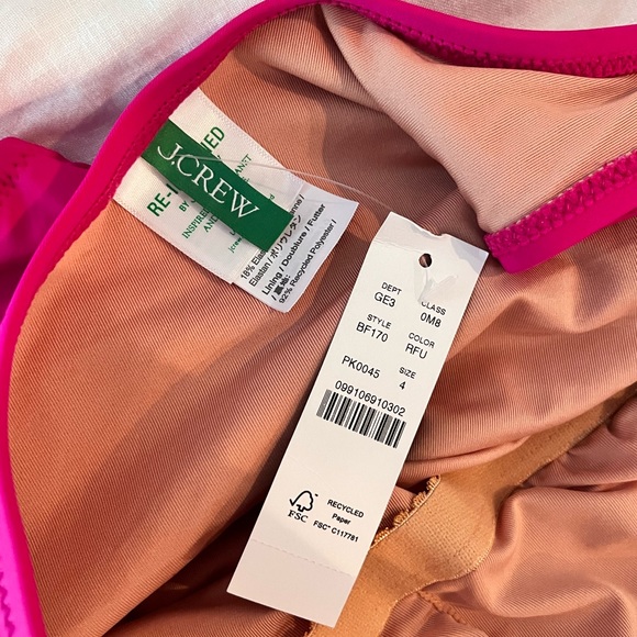 NWT J.Crew Bow One Shoulder One Piece - Picture 8 of 8